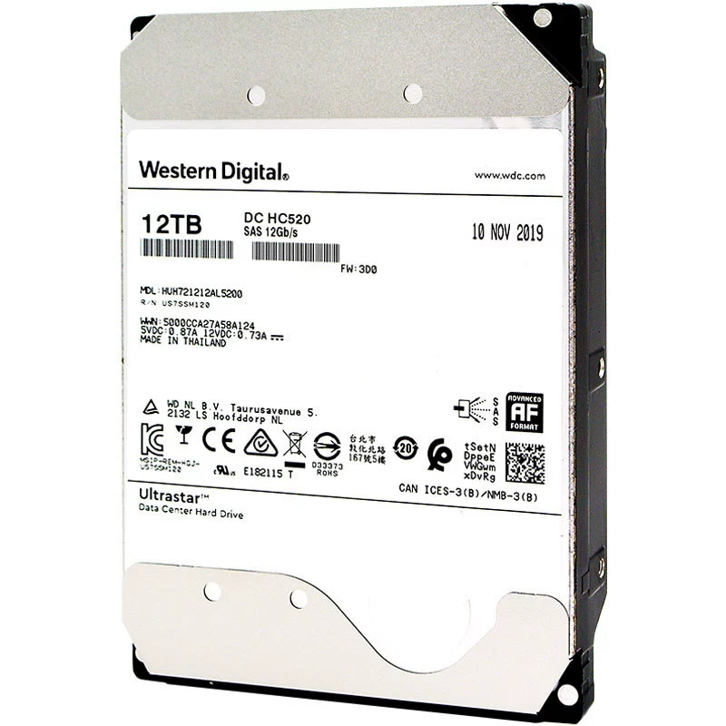 Применимо к Western data enterprise-grade - диск стurgeon Ultrastar HC520 7200 rpm