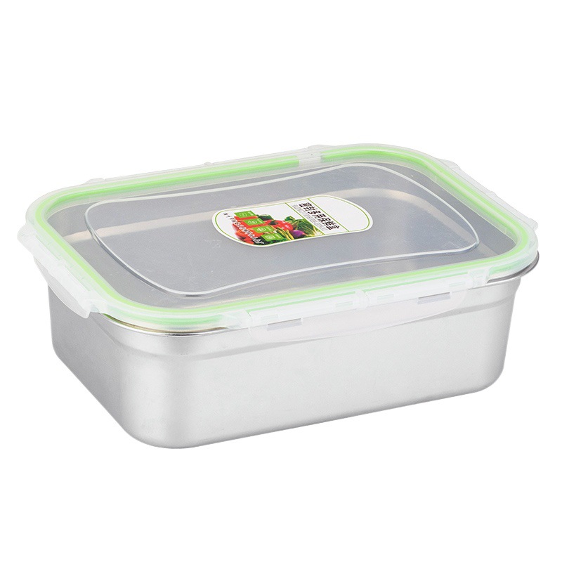 Capacious rectangular storage box for commercial use stainless steel