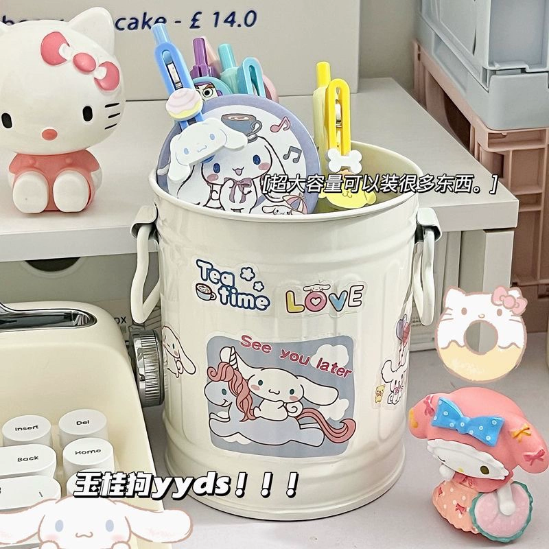 Ins Милая Корица собака Hello Kitty Sanrio студент девушка хранения пластиковый держатель ручки большой емкости хранения всякой всячины
