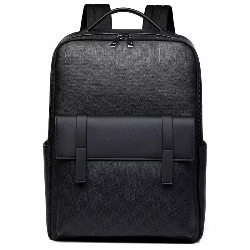 Cross-border British-style travel backpack, high-end business laptop backpack, large-capacity commuting and business trip PVC backpack
