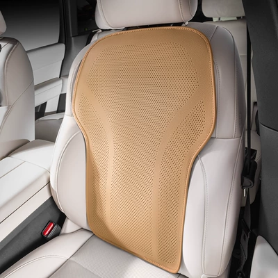 Seat cushion, seat cover, New Car Seat Cushion, Universal - akiyama-chestnut-nappa-leather-punch-style-seat-back-1-pack