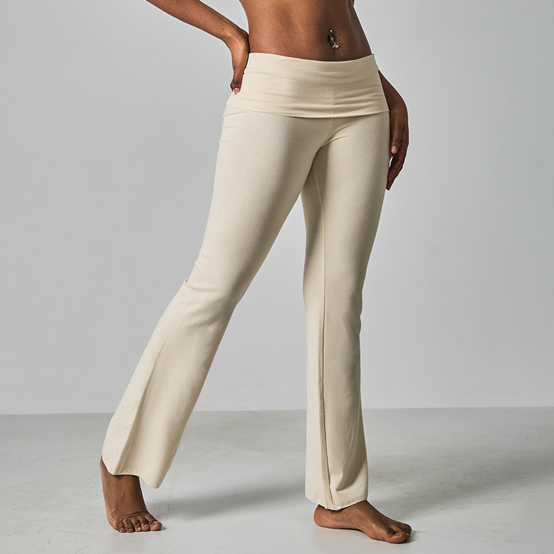 SKIMS同款legging&pantcotton jersey显瘦修身弹力瑜伽反腰喇叭裤