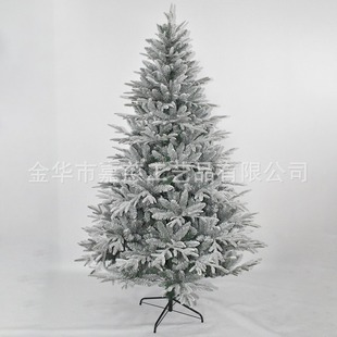Cross-Border Simulated White Christmas Tree Flocking Spray White Christmas Tree High-End Low-Snow Encrypted Automatic Christmas Tree in Stock