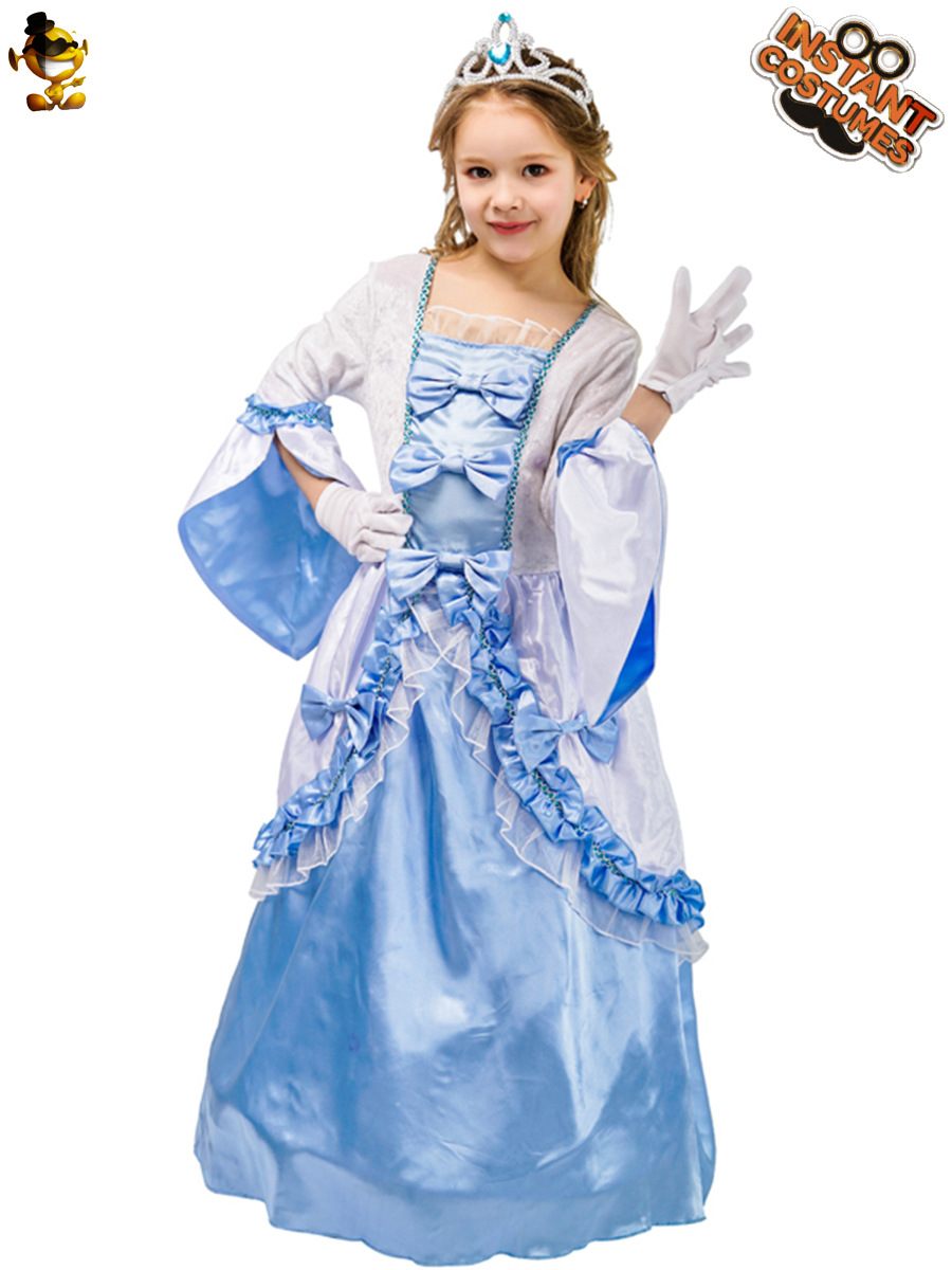 Traje de la princesa de las mujeres europeas y americanas niña rendimiento en la etapa traje niños rendimiento traje cos distribución al por mayor