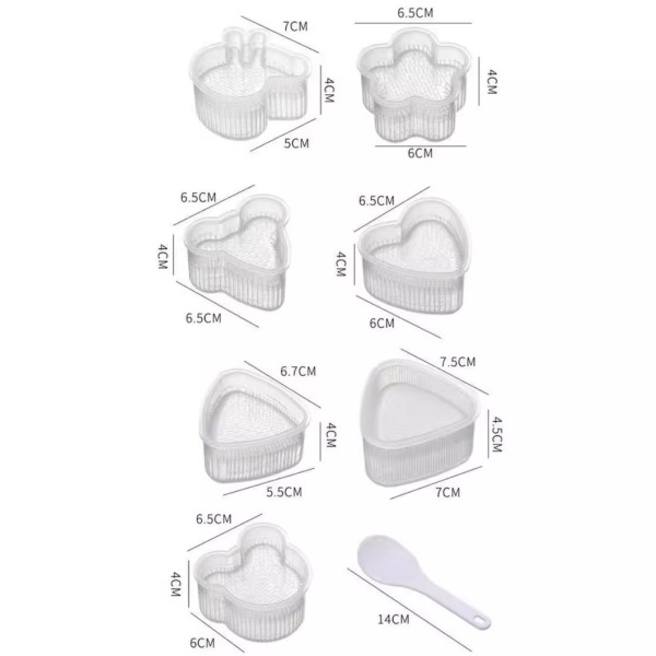 Creative cartoon -shaped triangle rice ball mold House children rice…