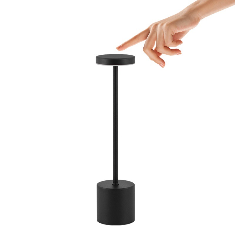 LED lámpara de mesa recargable en forma de I lámpara de mesa moderna simple USB Touch Bar lámpara de mesa ambiente noche luz transfronteriza al por mayor