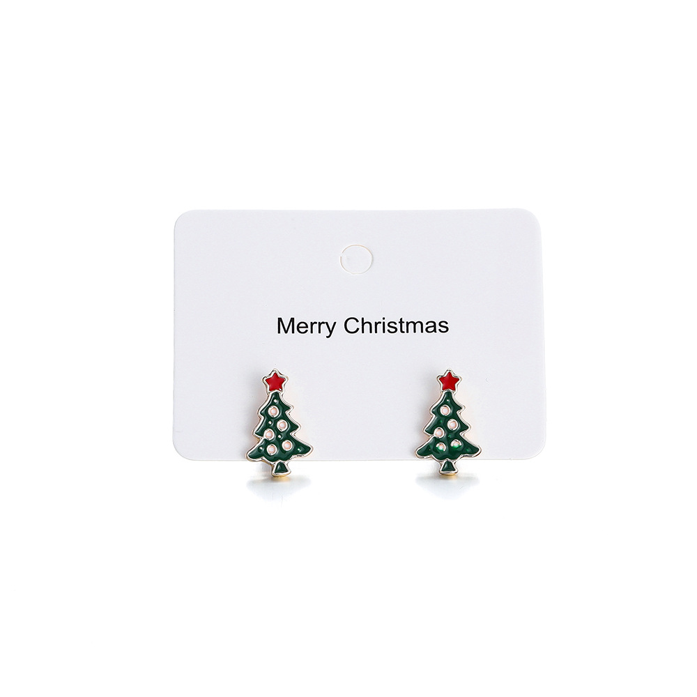 11g Weight Christmas Festival Snowflake Pattern Women's Gender Cute Style Cute Snowflake Stud Earrings 8