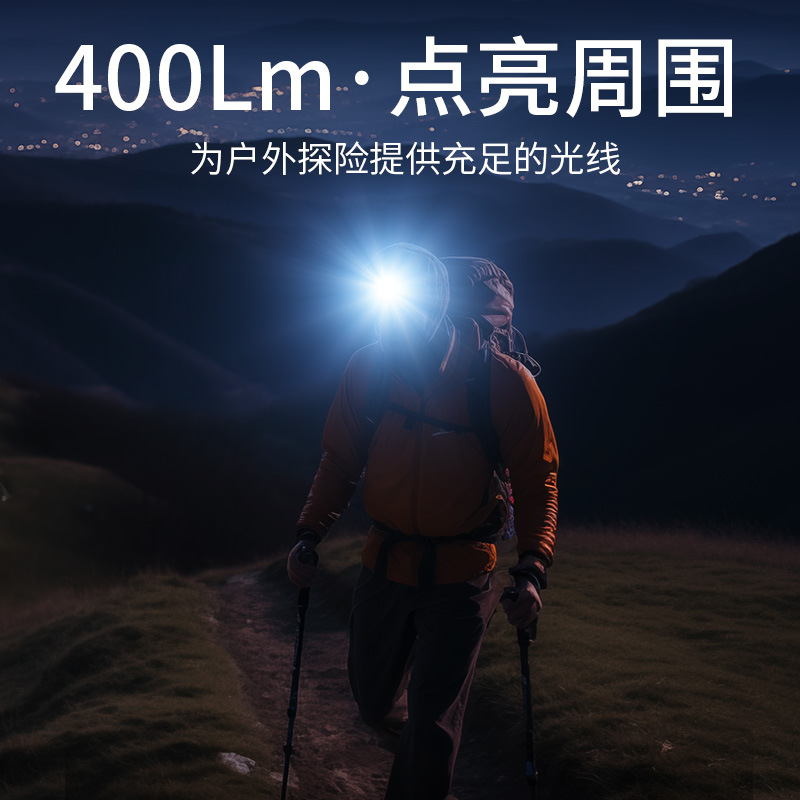 Faros de Shenhuo, luz fuerte, luz de largo alcance, iluminación de minero montada en la cabeza, gran apertura, LED recargable, faros de pesca al aire libre al por mayor image 4