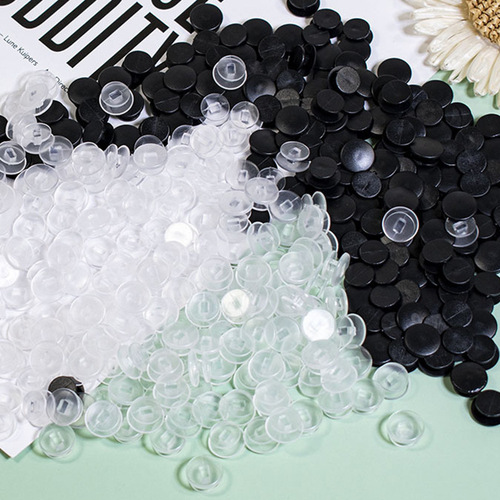 Croc shoes decorative connection buckle buckle shoe buckle shoe flower diy transparent black base I-shaped video cartoon accessories