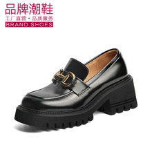 百丽潮乐福鞋女2022春新商场同款真皮单鞋法式JK小皮鞋X6G1DAA2