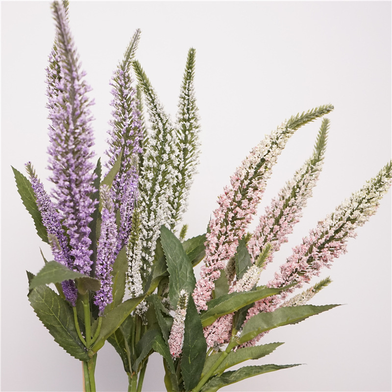 high quality artificial flower short branch sage bouquet home soft floral design European table fake flower photo props