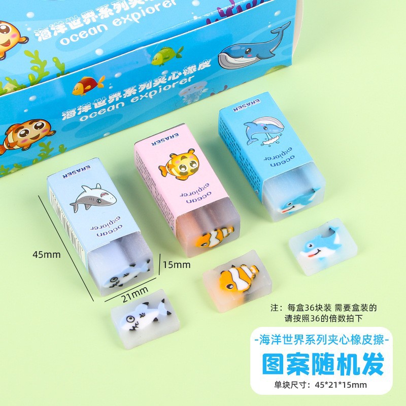 Creativo jabón borrador estudiante simulación jabón bolsa borrador niños lindo sin costura de dibujos animados lápiz borrador al por mayor