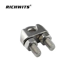 Stainless steel 316 304 Chuck DIN741 Chuck wire rope rolling head fastening clamp rope clamp U-shaped Chuck