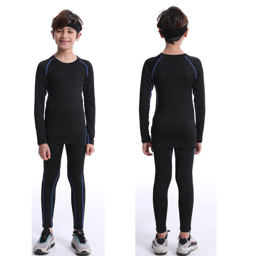 Children's tights training clothes spring and summer sports suits base clothes basketball football quick-drying clothes boys and girls fitness