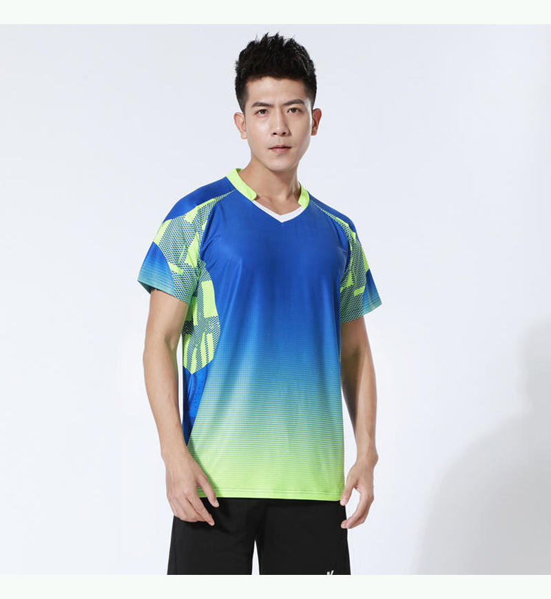 2022 juego de bádminton hombre ping-pong ropa de entrenamiento de voleibol de verano secado rápido uniforme de equipo de tenis femenino antiadherente