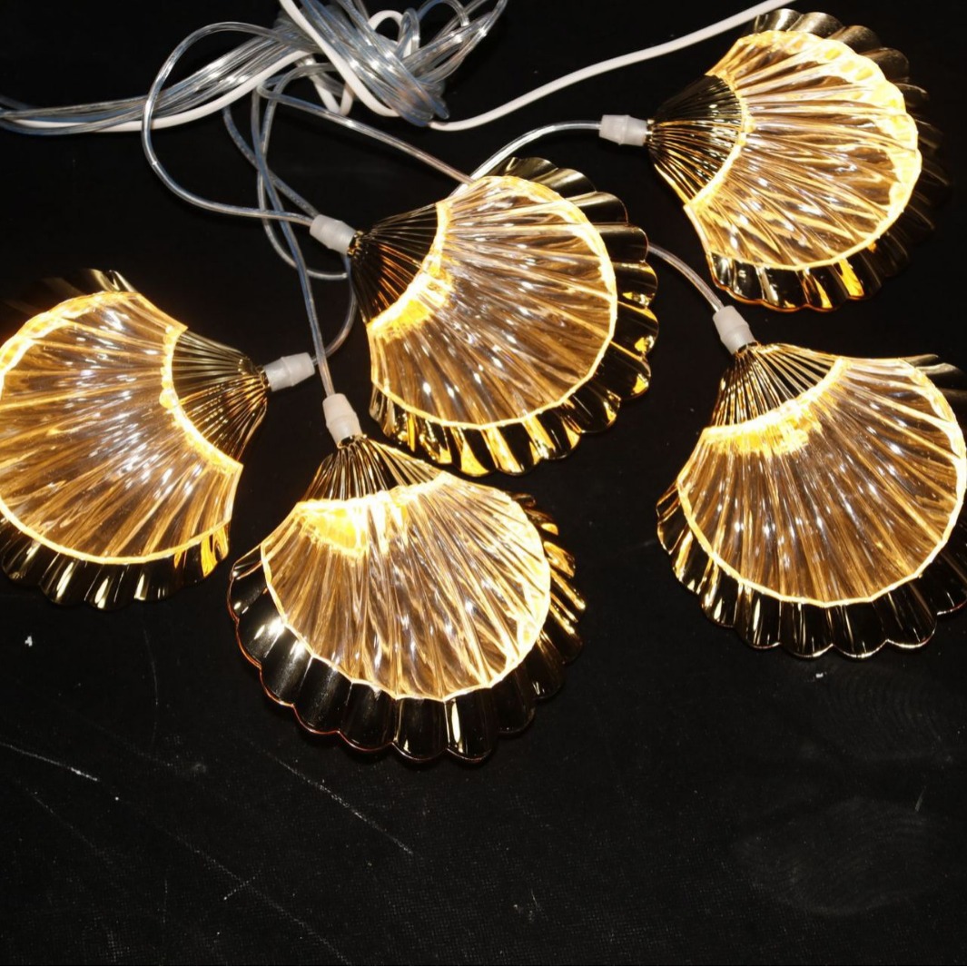 Acrílico luminoso cinco cabezas lámpara de concha escenario diseño colgante LED lámpara decorativa lámpara de boda led luz super brillante