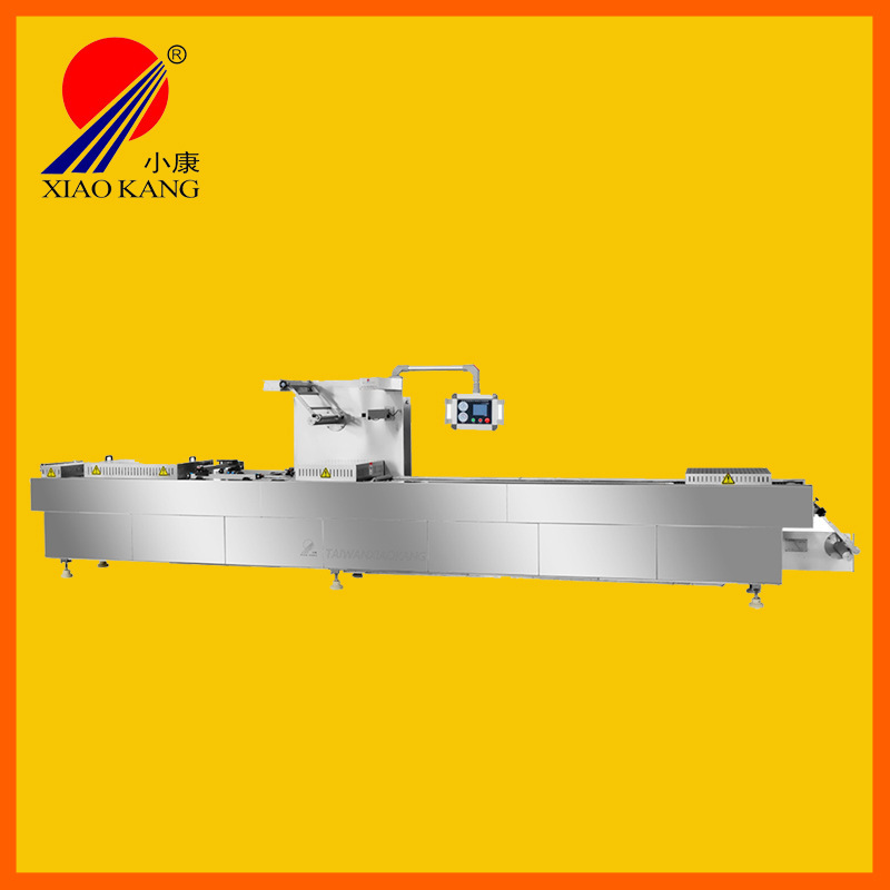 高速连续拉伸真空包装机 拉伸式真空包装机 薄膜袋装食品封口设备