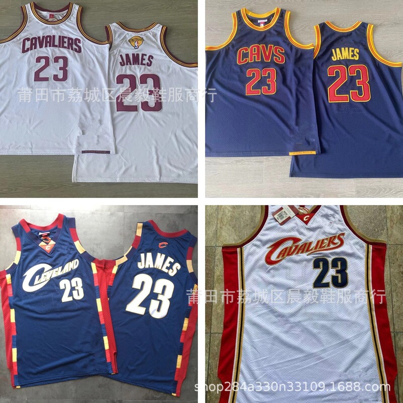 Cross-border Wholesale Cavaliers No.23 James Retro Mesh MN Basketball Suit American Dense Embroidered Jersey
