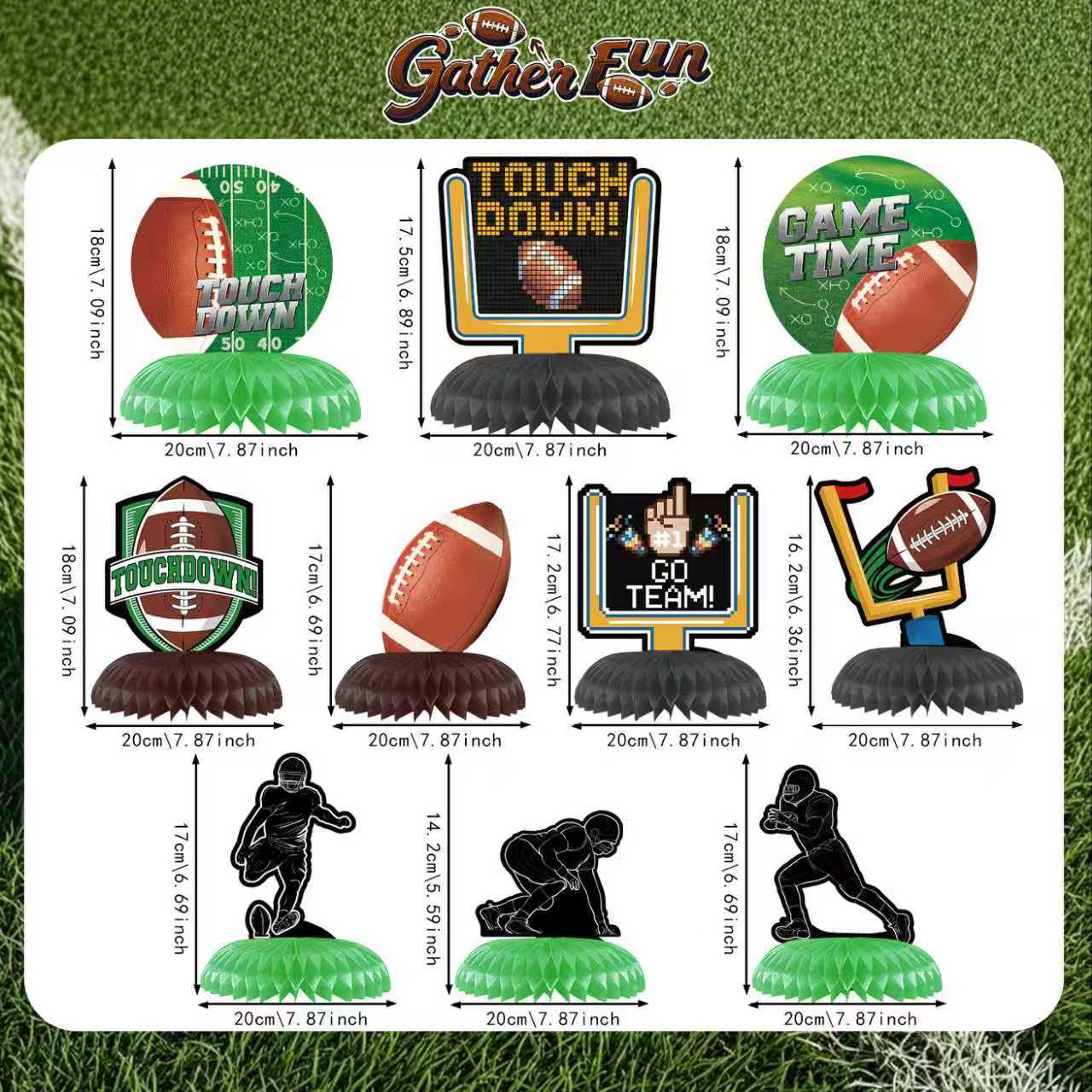 Super Bowl rugby fútbol americano fiesta de cumpleaños de los niños vajilla Placa de papel mantel decoración suministros del partido