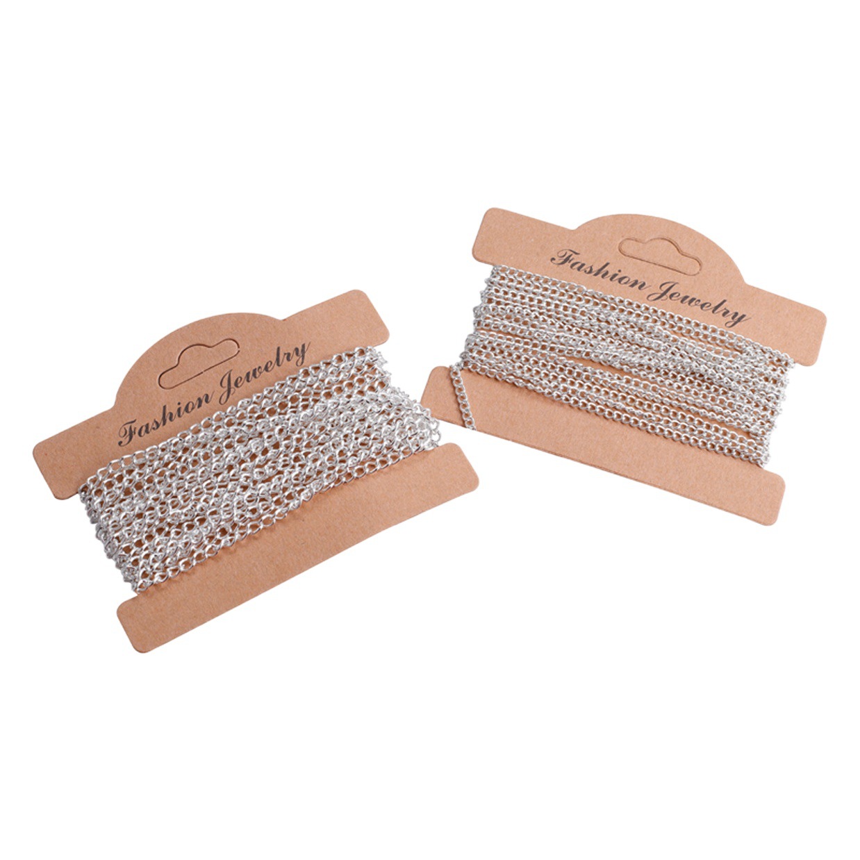 2,5mm 3,5mm cadena secreta plana hecha a mano DIY joyería collar pulsera 3 M cadena de hierro plateado 9 colores opcionales