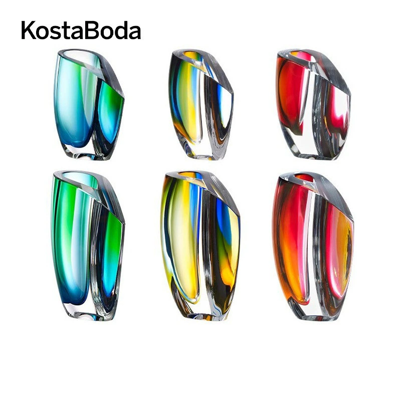 Шведская kosta boda импортирует MIRAGE Nordic Home креативные цветные вазы искусства хрустальное стекло украшения