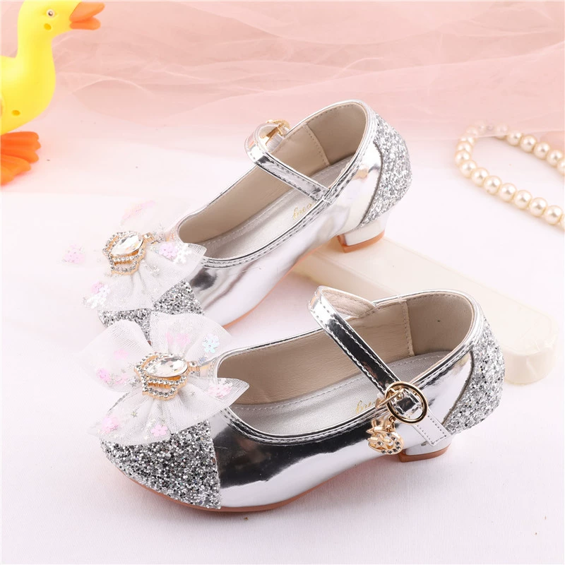 Детские туфли на высоком каблуке весенне-осенние новые туфли для девочек