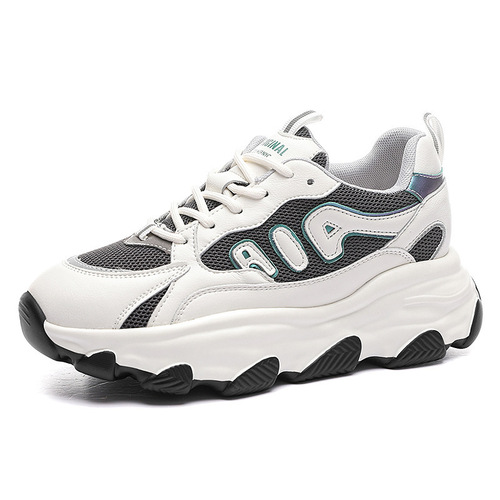 2024 spring new women's shoes, comfortable and breathable dad shoes, Korean style versatile casual shoes, trendy mesh sneakers for women