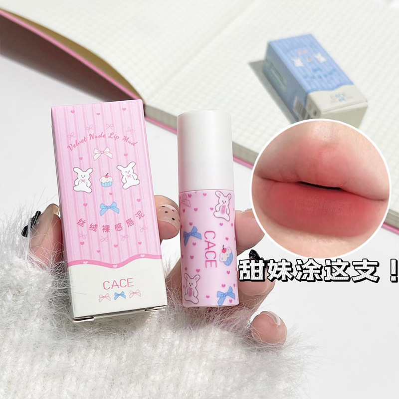 CACE nuevos productos de terciopelo desnudo mate lipstick pseudo simple esmalte labial blanco natural universal maquillaje barato al por mayor