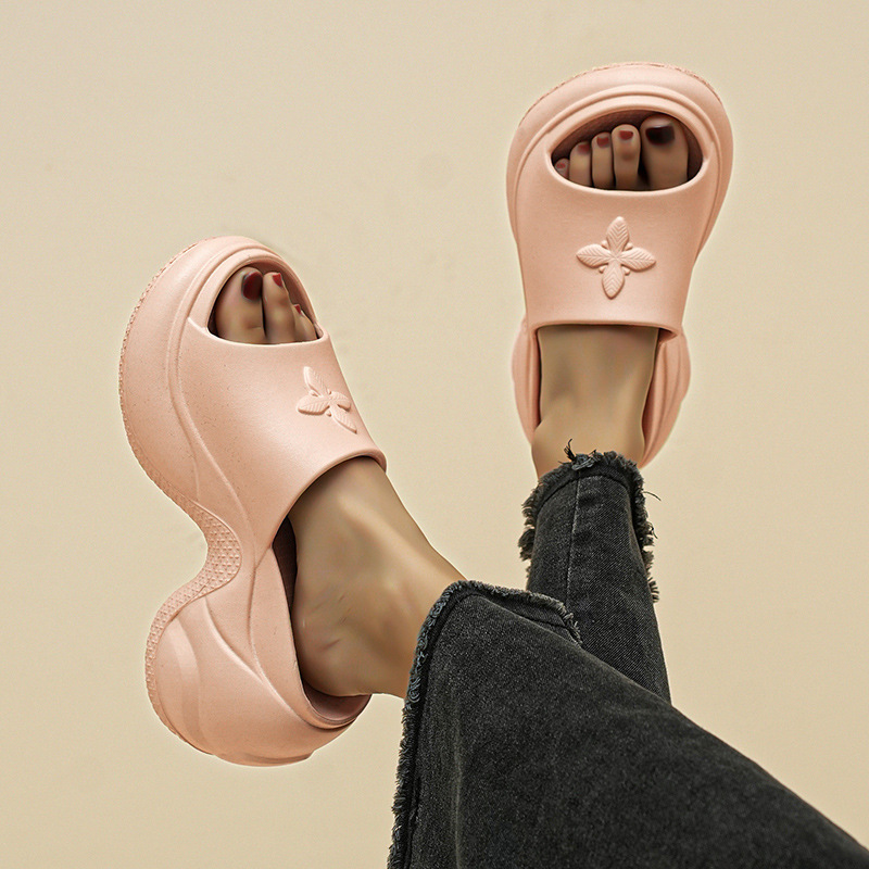 Foreign Trade Cross-pattern 9CM Thick-soled Women, Fashionable High-heeled Summer Slip-on Sandals For Outdoor Wear,_vogvips.com