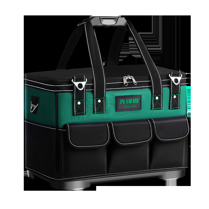 Pioneer Toolbox al por mayor lienzo grueso Oxford bolsa de electricista bolsa de herramientas de carpintería bolsa de almacenamiento de mantenimiento grande