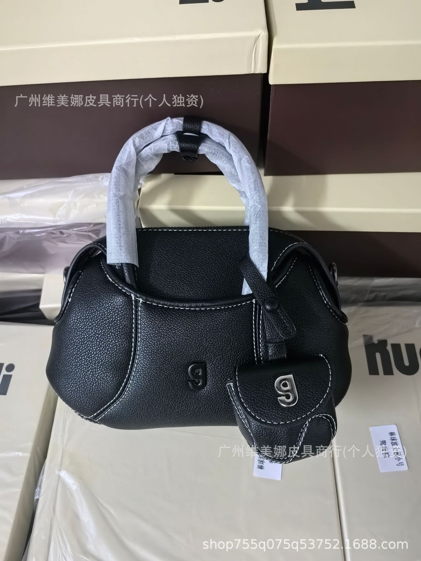 블랙 + 헤드폰 가방 (선물 상자 전체 세트)