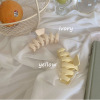 Matte accessory, wavy plastic crab pin, Korean style, simple and elegant design