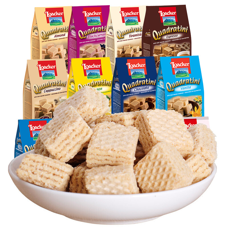 Loacker Italian Import Snack Chocolate Wafer Cookies for Pregnant Women and Children Leisure Food