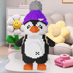 レゴのペンギンビルディングブロック、子供の教育用男の子の組み立てられた手作りの装飾品、大人の難しいおもちゃと互換性があります。