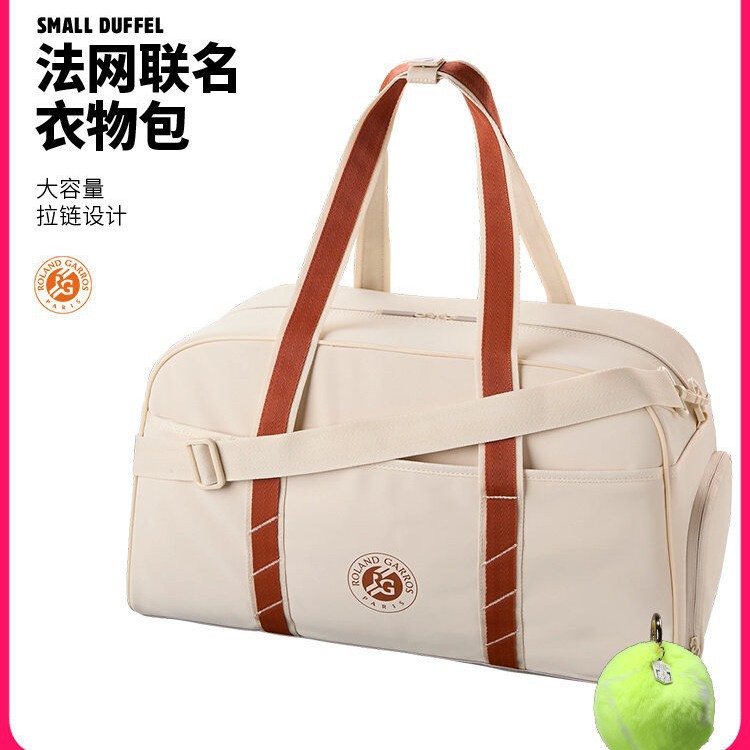 WV Ersheng French Open 2026 New Model Double-Shoulder Tennis Bag, Large Capacity Portable Tennis Racket Bag for Men and Women