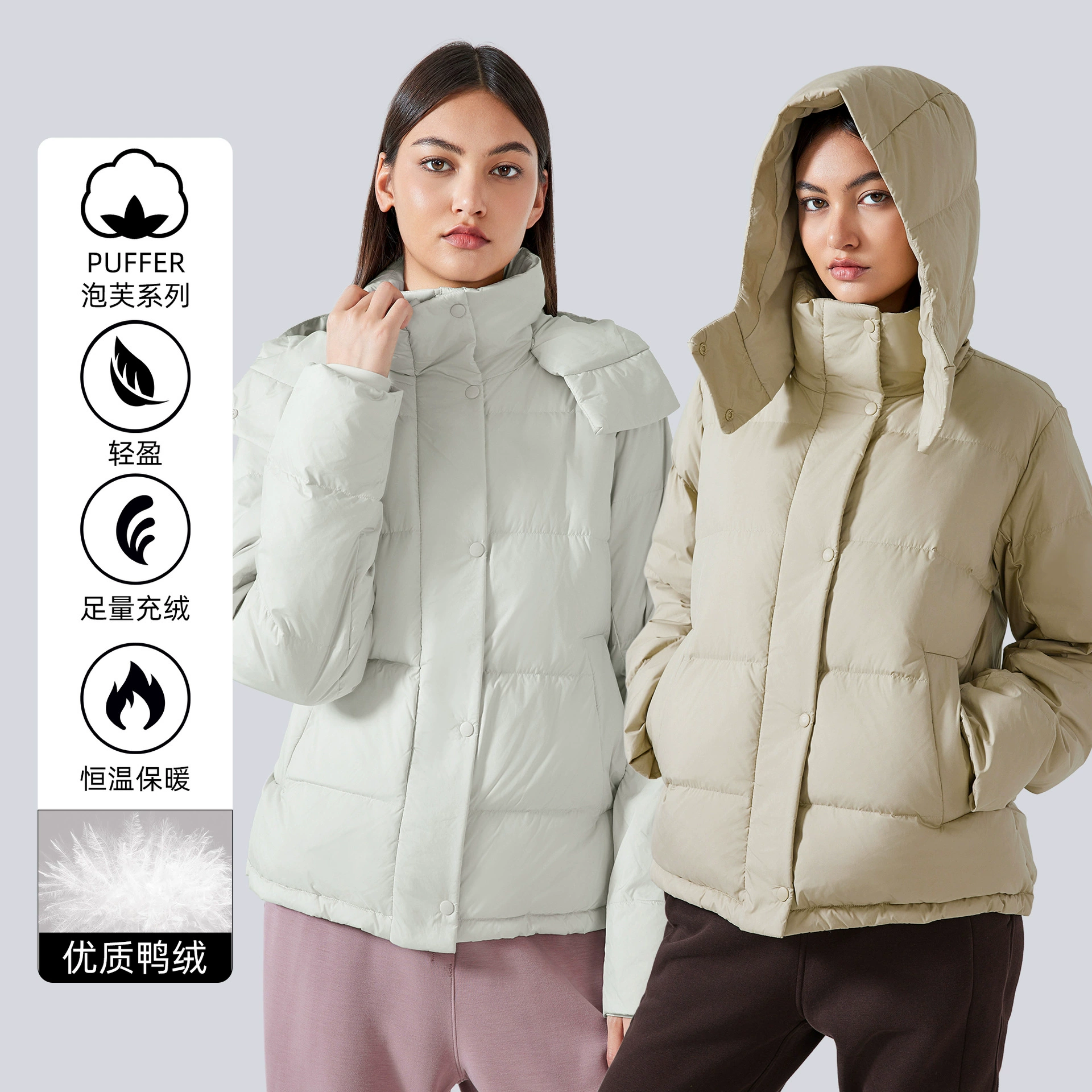 Зимний новый шнур для сбора талии куртка с капюшоном женская застежка-молния двойной планка теплый ветрозащитный пуховик DAW160