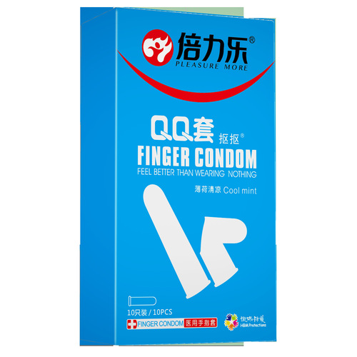 Beilile QQ set 10 pieces foreplay buckle pull set finger set aloe vera mint nourishing adult sex toy