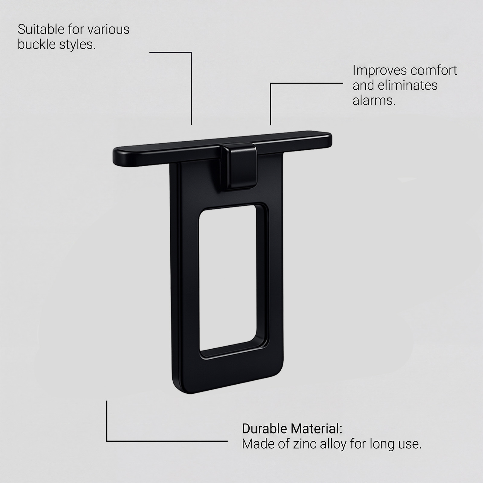 Car seat belt insert, no modification required, universal design for easy installation and use, suitable for various car models, a must-have for safe driving