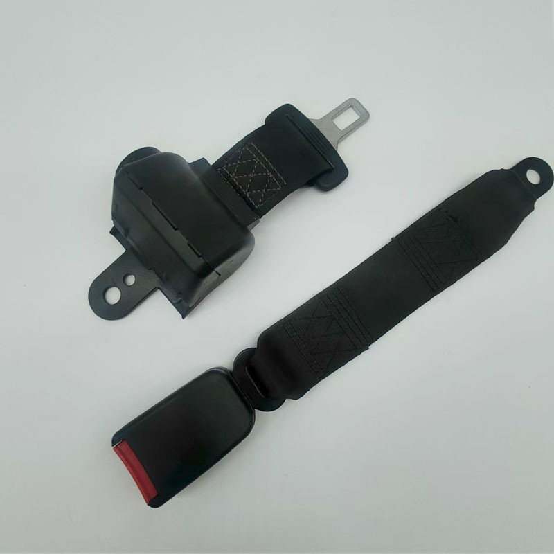 Gaofe – Retractable Two-Point Seat Car seat belt - black-half-enclosed-35cm-webbing-base