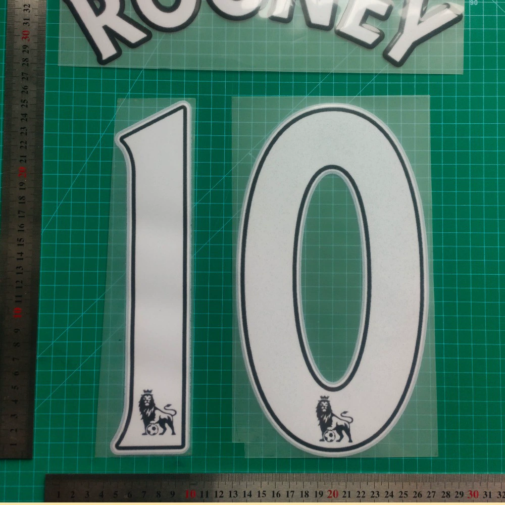Старая Премьер-лига флокированные костюмы для взрослых 10 # ROONEY номер трикотажного номера