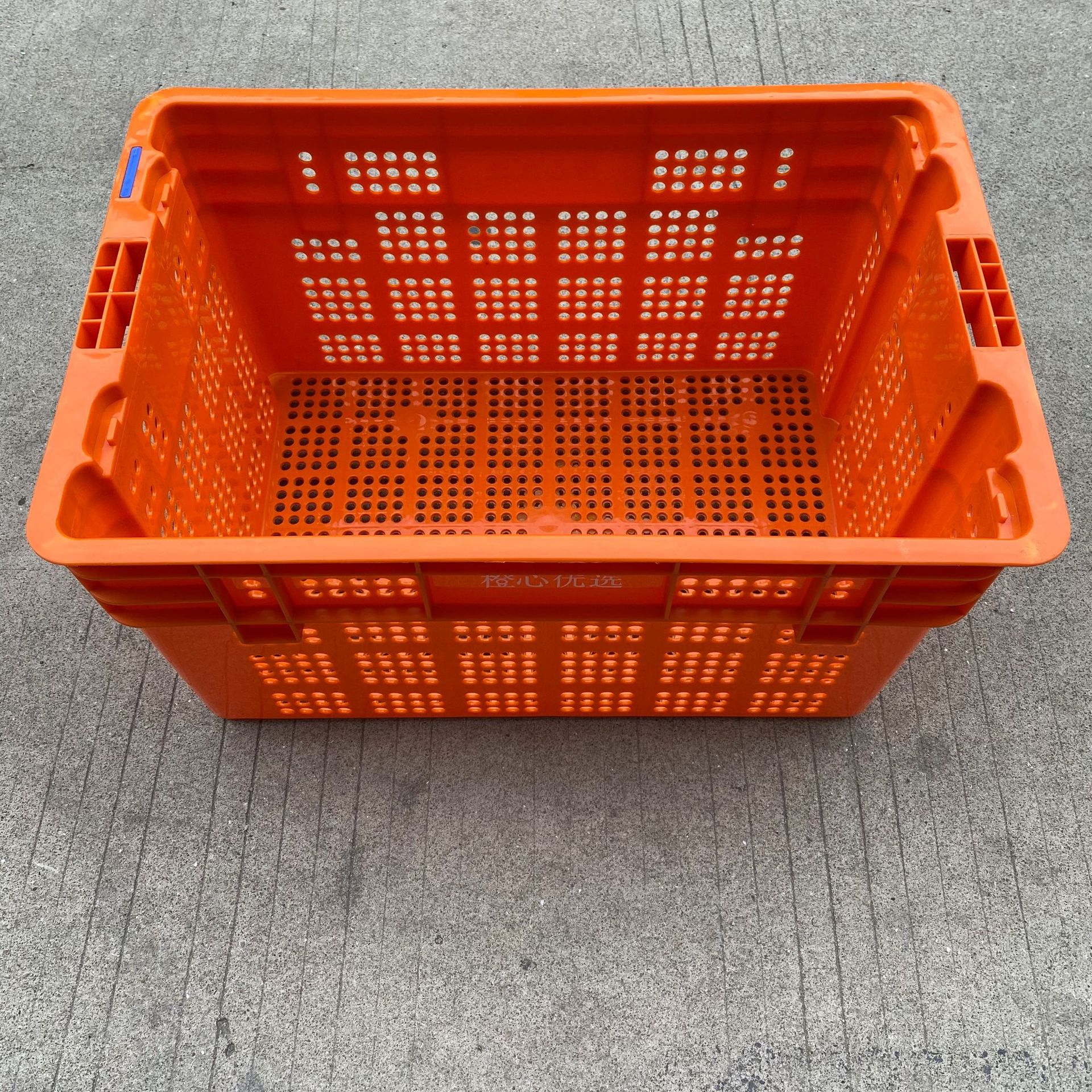 厂家批发塑料套叠箱错位周转箱胶框套叠箩错位周转筐