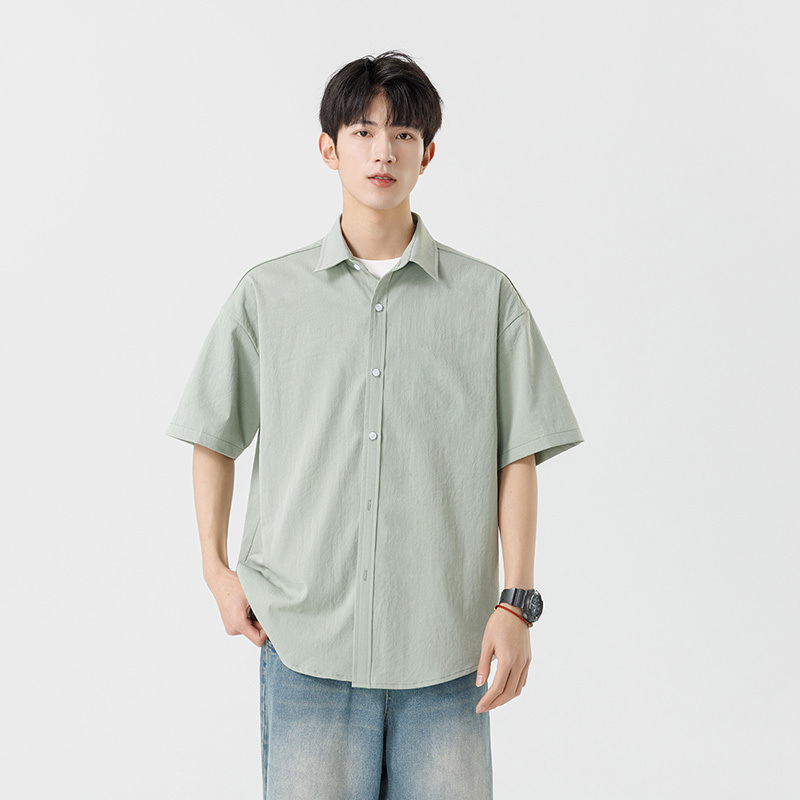 Summer trend Japanese casual cotton shirt