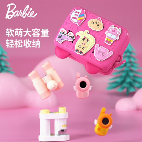 Barbie's new light and trendy small shoulder bag for children, national trend shoulder bag, baby kindergarten cartoon crossbody bag gift DIY