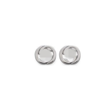 Gujia s925 スターリングシルバー古いダブル G デイジー イヤリング多用途の新しいジュエリー アクセサリー、カップル向けのファッショナブルなスタイル|undefined
