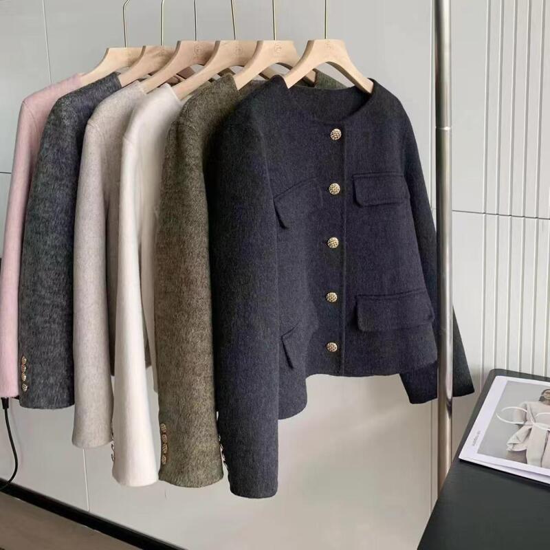 Welfare Style Small Fragrant Double-Sided Wool Outwear Women's Short Woolen Outwear Small Fashionable Versatile Top