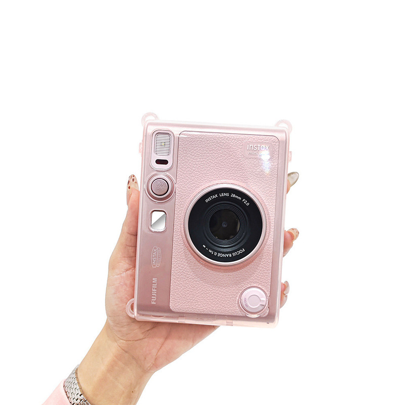 Polaroid Instax Mini Evo Pink Transparent Crystal Case Anti-Collision Pc Crystal Case Protective Cover Cordless