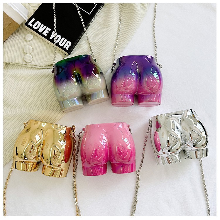 Nuevo acrílico transfronterizo bolso de cena de mujer nicho personalidad mochila de hombro, bolso de cadera de moda bolso de noche