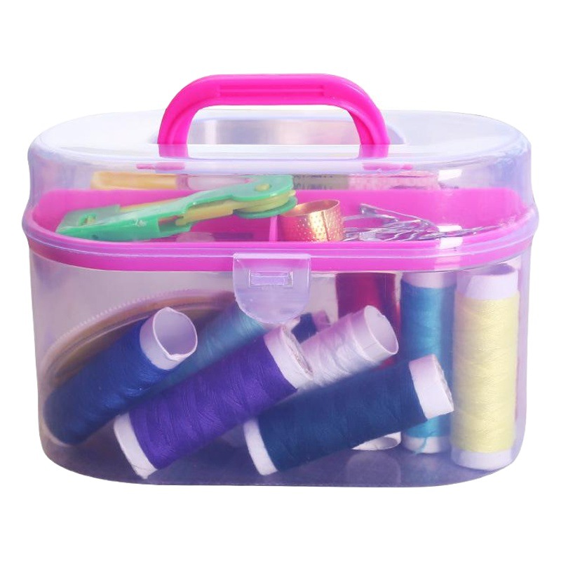 Caja DE COSER bolsa de costura conjunto de 10 piezas herramientas de costura del hogar aguja de coser a mano costura caja de almacenamiento logotipo impreso