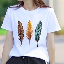 ��ë��������ʱ���ļ�Բ������ӡ�����º���Ů����ins������T��