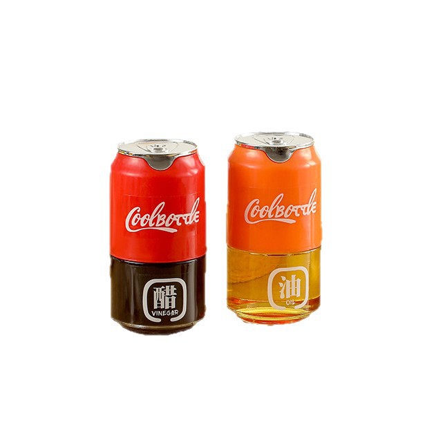 Tarro de condimento personalizado, apertura y cierre automáticos, cocina a prueba de fugas, salsa de soja, vinagre, botella de aceite de cola, olla de aceite de condimento de vidrio resistente a altas temperaturas